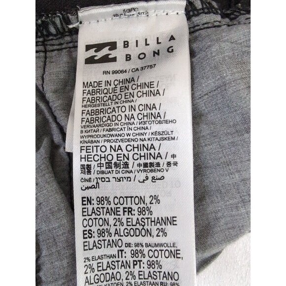 Billabong‎ Button Fly Jean Shorts Womens 28 Black Distressed Raw Hem Festival - Picture 8 of 10